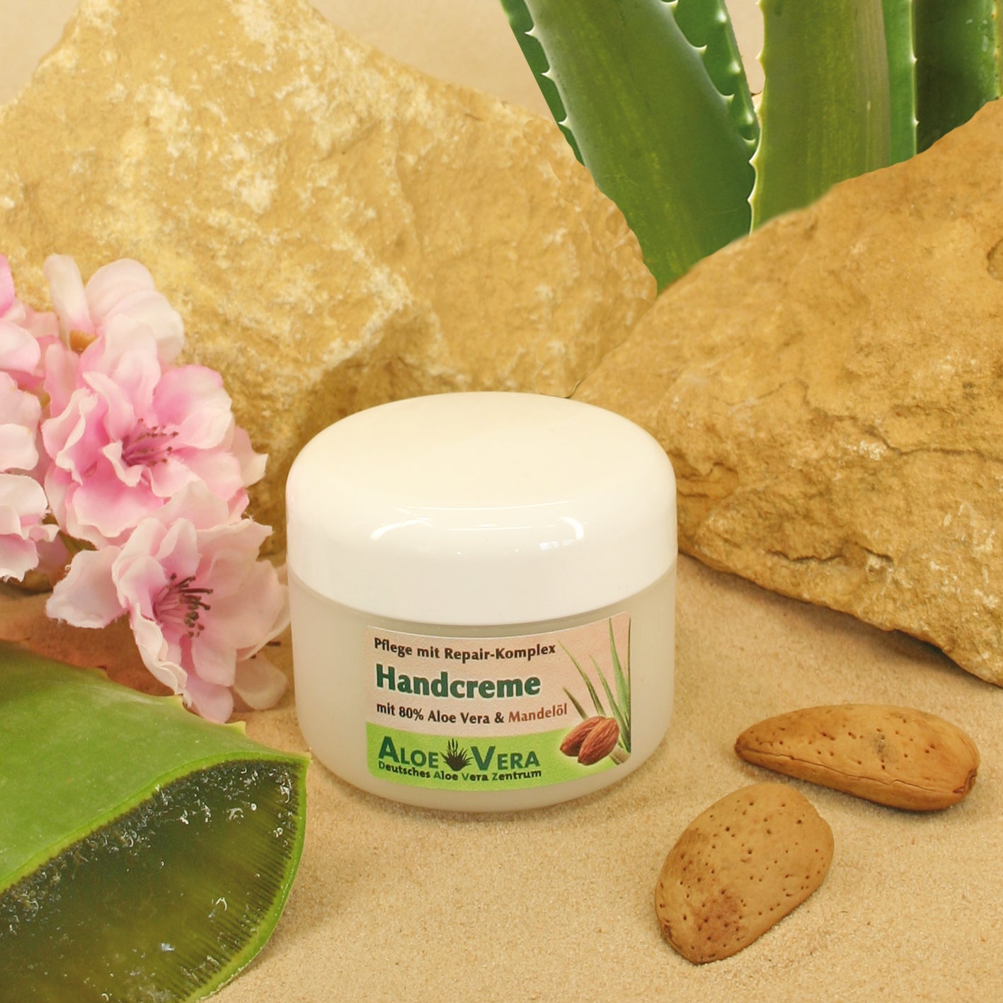Aloe Vera Handcreme mit Mandelöl