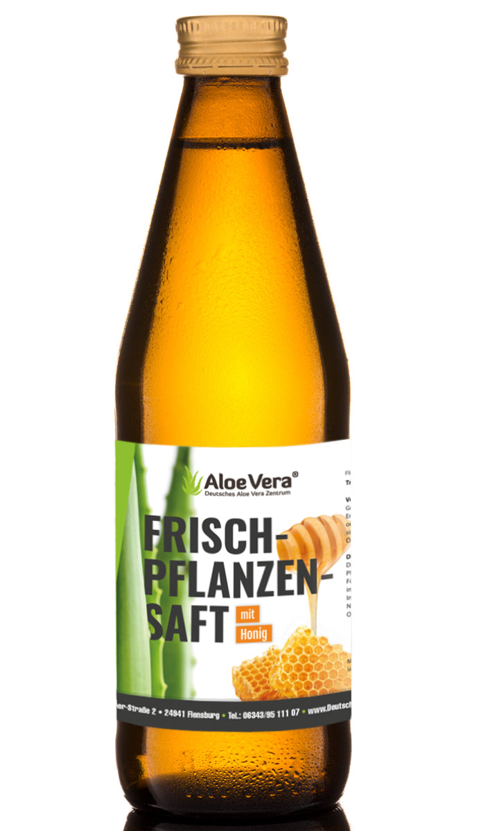 Aloe Vera Frischpflanzensaft mit Honig 0,75 L – Deutsches Aloe Vera Zentrum