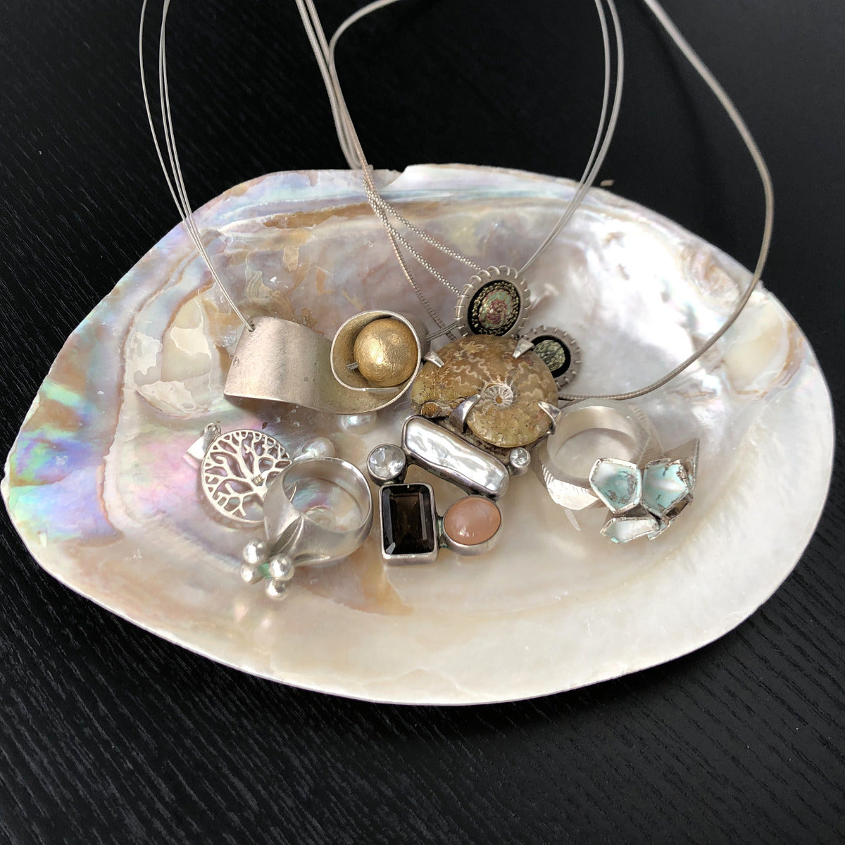 Perlenmuschel Seifen-/Schmuck-Schale